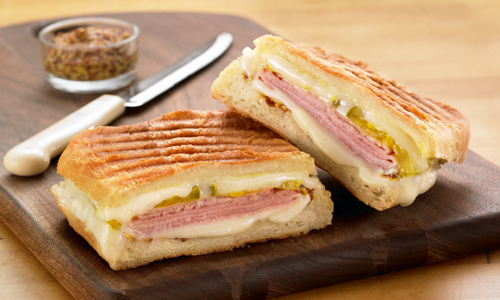 Cuban-Inspired Pressed Cheese Sandwich