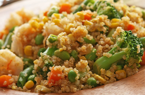 Shrimp-Vegetable Quinoa Fried Rice