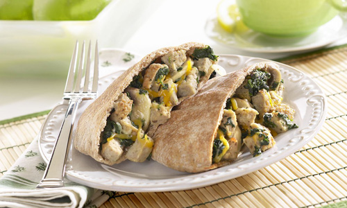 Turkey Meatball Spinach Pita