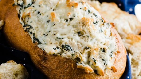 Spinach Artichoke Bread Bowl