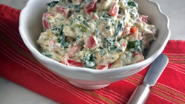 Karen Spinach & Red Bell Pepper Dip