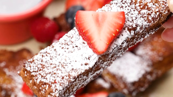 Air Fryer Protein French Toast Sticks