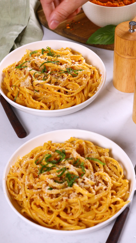 Creamy Pumpkin Alfredo Pasta