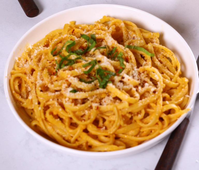 Creamy Pumpkin Alfredo Pasta