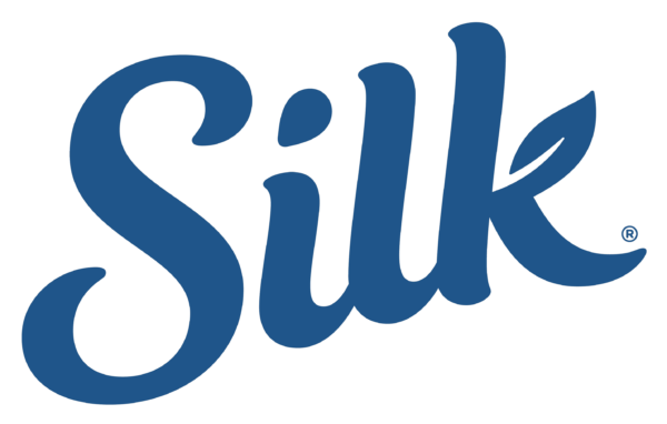Danone Silk Logo with dark blue colored font